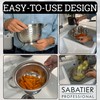 Sabatier Professional Stainless Steel Colander - Heavy-Duty, Durable & Dishwasher-Safe