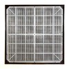 Graphite Air Vent Grille 350mm x 350mm with Fly Screen