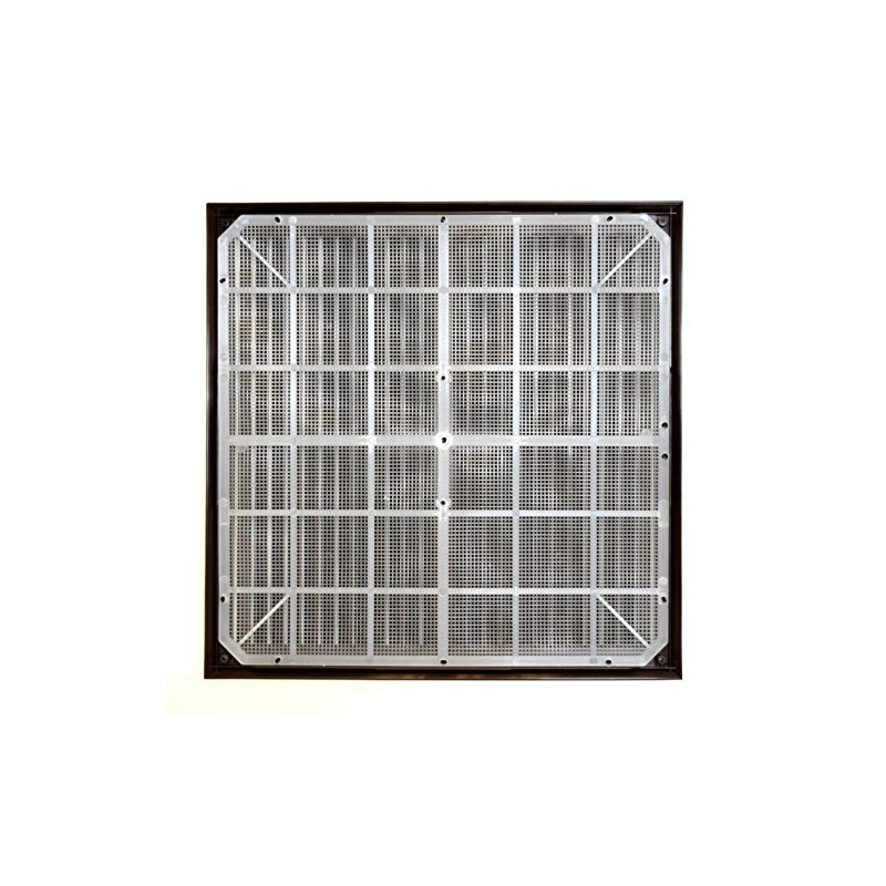 Graphite Air Vent Grille 350mm x 350mm with Fly Screen