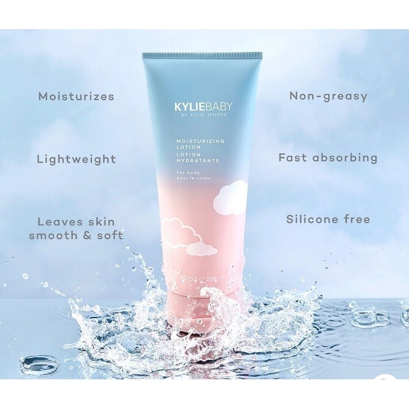KylieBaby Baby Moisturizing Lotion for Sensitive Skin Gentle 8 oz
