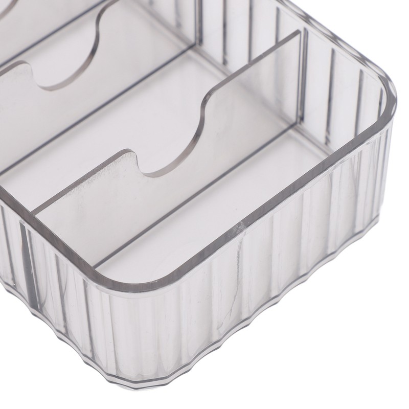 2pcs Cable Management Box with 20 Wire Ties Stackable Clear