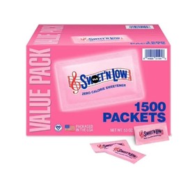 Swweet Low Zeero-Calorie Sweetener 1500 Packets, Sugar Substitute for Coffee Bulk Pack, N, Sweet Low, Sugar Alternative, Travel Size Packets