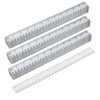 TAICHEUT 60 PCS 30cm Clear Plastic Ruler, 12 Inch Plastic