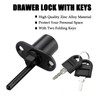 2 Piece Cabinet Plunger Lock Furniture Desk Drawer Plunger Locks