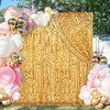 Gold Big Payette Sequin Backdrop 2 Panels 4ftx8ft Sparkly Glitter