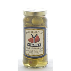Ybarra Piquillo Pepper Stuffed Manzanilla Olives from Spain (5 oz/120 g)