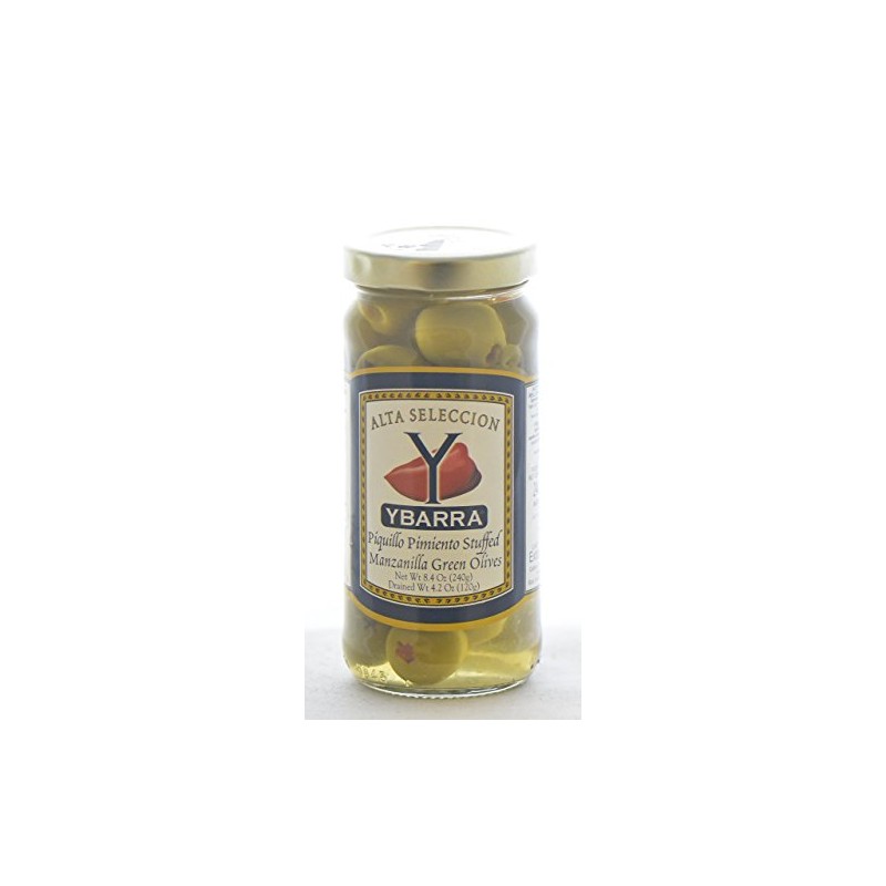 Ybarra Piquillo Pepper Stuffed Manzanilla Olives from Spain (5 oz/120