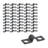 Crapyt 50 Pcs Galvanized M6 Two Hole U Bracket Pipe