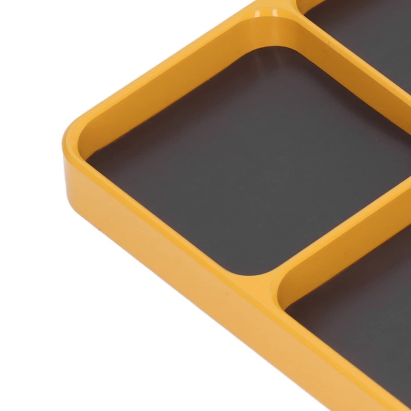 Metal Magnetic Tray, Heat Resistant Yellow Magnetic Tray, Keeping Organized