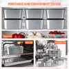 Layhit 10 Set Stainless Steel Food Containers with Lids Metal