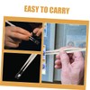 Baluue 5pcs Stainless Steel Tweezers for Stamp Collecting Handling and