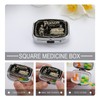 Metal 2 Compartment Pill Organizer Travel Friendly Portable Compact Pill