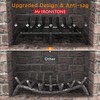 Mr IRONSTONE Fireplace Grate 30 inch Solid Steel Heavy Duty