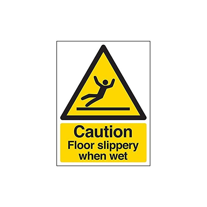 V Safety Eco Friendly Warning General - Caution Floor Slippery