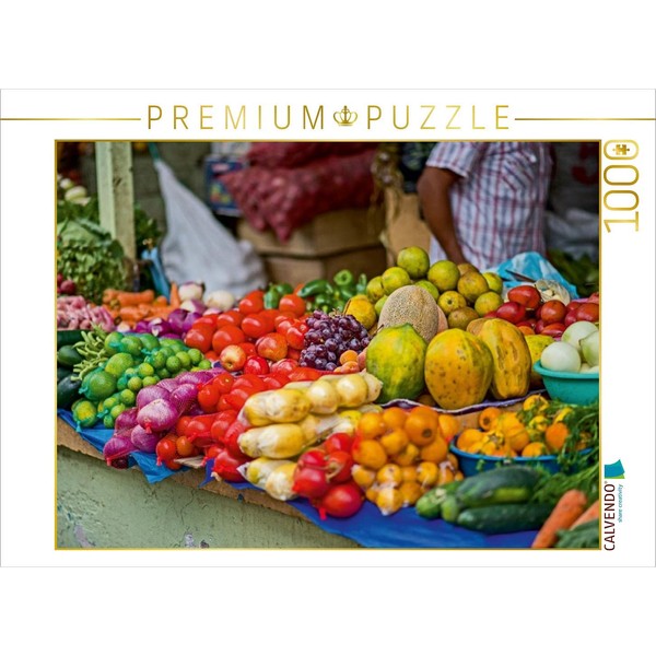 CALVENDO Puzzle Market Stalls Worldwide 1000 Pieces 64 x 48