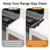 Foldable Stove Gap Filler Kitchen Counter Range Guards 25inch,Silicone Stove