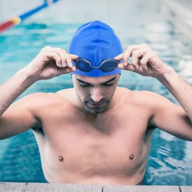 Funzhan Swim Cap High Elasticity Training&Racing Swimming Hat Curly Hair Long Hair Non-Slip Comfortable Waterproof Swimming Cap (Pink)