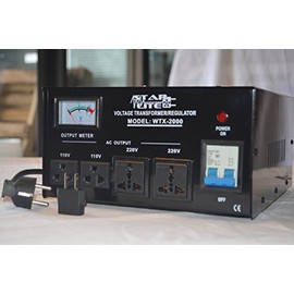 Starlite 2000 Watt Step Up/Down Voltage Converter Transforme Automatic Voltage Regulator - Two Way Transformer - 110 to 220 V or 220 to 110 V 110/120/220/240V