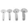 Stainless Steel Radius Gauge, Set of 4 Stainless Steel Radius