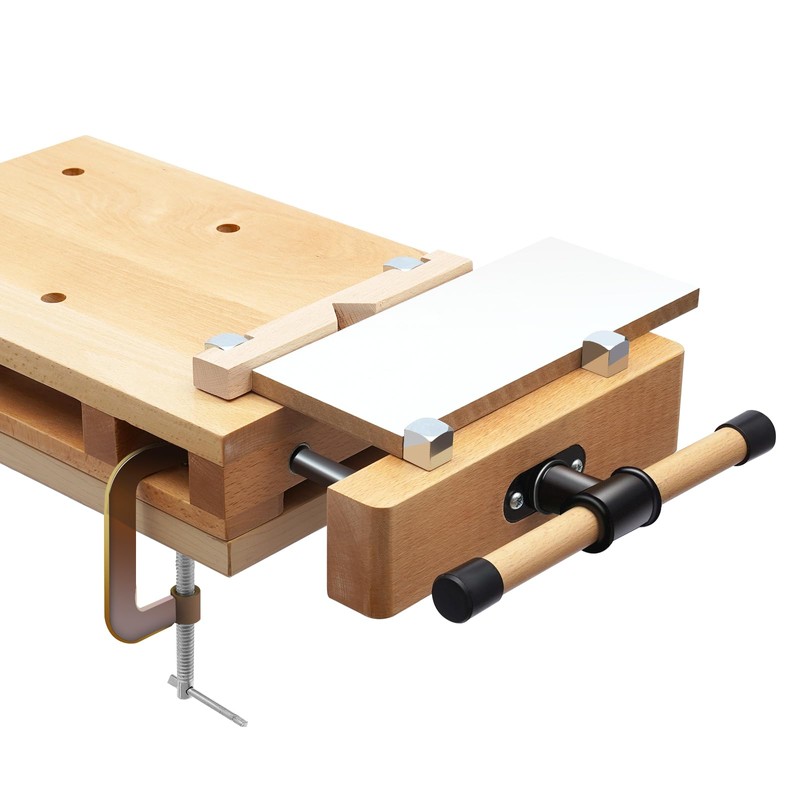 DOONARCES Woodworking Bench Vise, Portable Wood Vise Workbench, Hard Wood