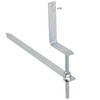 SPARES2GO Gutter Rise & Fall Bracket Universal Galvanised Steel Adjustable