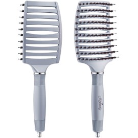 KTKUDY Detangling Hair Brush for Color-Treated, Fine & Fragile Hair Types - Eliminates Knots & Reduces Breakage Hairbrush for Wet & Dry Hair - Tangle Free Detangler Brush For Women Men & Kids