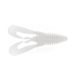 BAITFUEL Mini Kickin' B-Bug Versitile Creature Bait Infused with Supercharged X55 Formula Gel | 3.5-Inch, White