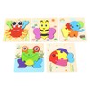5pcs Baby Jigsaw Puzzles Animal Shaped Colorful Printing Educational Hands