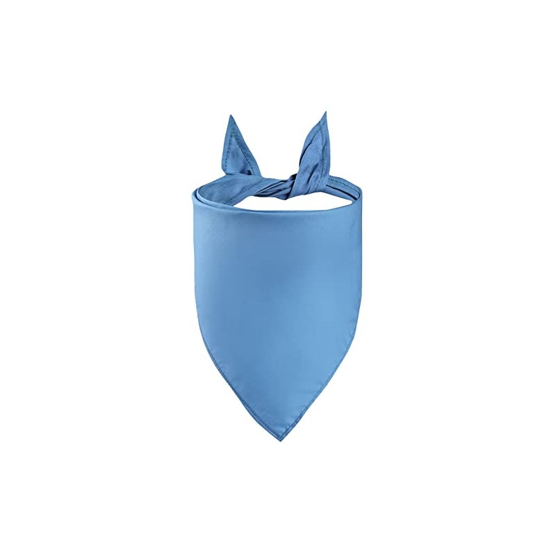 Petitebelle Plain Blue Dog Bandana - Large
