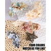 lulir Hair Clip Large 4 Pieces Flower Hair Clips Women's