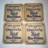 VINTAGE PABST BLUE RIBBON BEER COASTER