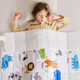 Topcee Weighted Blanket (7 lbs, 40" x 60") Cooling Throw Heavy Blanket for Sleeping Apply to 40-60 lbs, Soft Thick Breathable Blanket with Glass Bead, Easy Care