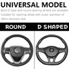 JNNJ DIY Steering Wheel Covers, Universal Leather DIY Hand Sewing