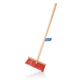 BigDean Children's Broom Street Broom with Red Bristles
