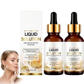 Sérum facial reafirmante antiedad, sérum reafirmante antiedad con colágeno, sér/um facial reafirm/ante intensivo con colágeno profundo, hidratante, humectante, reafirm/ante, suaviza las líneas (2PCS)