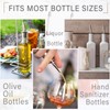 LanMa Olive Oil Spout Pourer, 2PCS Stainless Steel Liquor Bottle