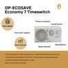 Optimum OP-ECOSAVE Economy 7 Time Switch, 230 V, White
