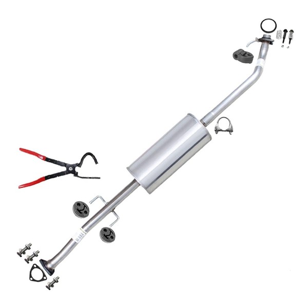Northeastern Exhaust | Stainless Steel Resonator Pipe w/Rubber Hanger Tool