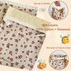 2 Packs Reusable Beeswax Bread Bags,Bread Bags for Homemade Bread,Cotton