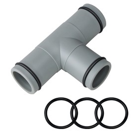 T Joint Pool Hose Connector 1.25"to 1.25",Filter Pump Hose Connector,Pool Hose Adapter for Intex Pool Parts and Accessories (1.25" to 1.25"-3 Heads)