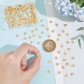 UNICRAFTALE about 200pcs Shell Charms Stainless Steel Charms Ocean Pendant Sea Animal Charms Metal Charms Real 24K Gold Plated SeaShell Pendant for Necklace Bracelet Earring Jewelry Making