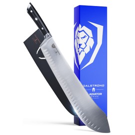 Dalstrong Bull Nose Butcher Knife - 14 inch - Gladiator Series Elite - High Carbon Premium German Steel - Black G10 Handle - Meat BBQ Knife - Sheath Included - NSF Certified