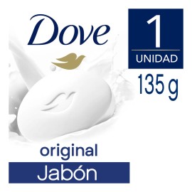 Jabón Barra Dove Blanco Individual Humectante 135