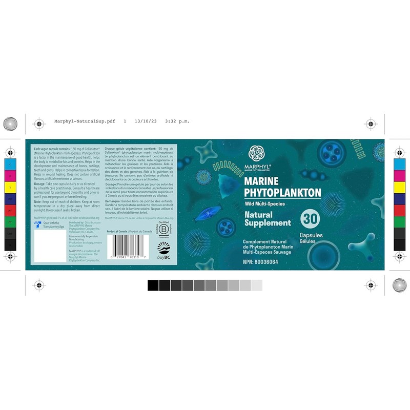 MARPHYL Marine Phytoplankton Wild Multi Species Natural Supplement - 150