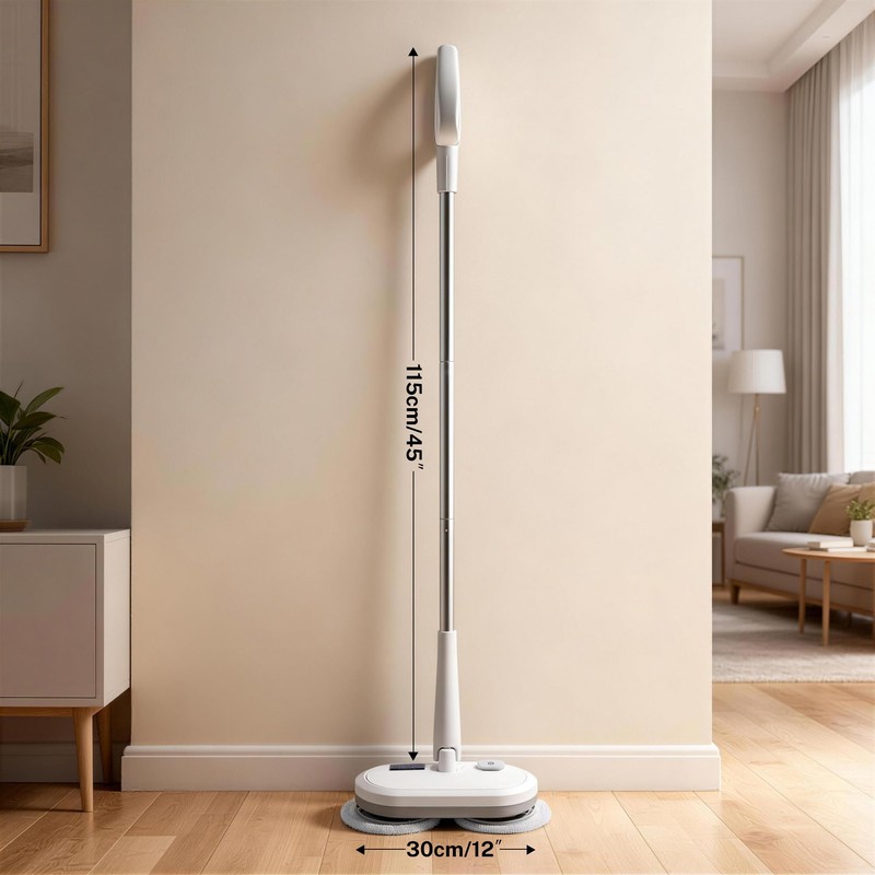 220 RPM Cordless Electric Spin Mop - Lightweight Powerful Cleaner