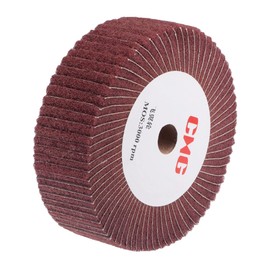 sourcing map 150 mm x 50 mm 320 Grit Fleece Polishing Disc Abrasive Fabric Nylon Wire Drawing Sanding Disc for Stainless Steel Metal Red