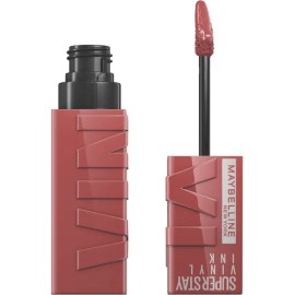 Maybelline Labial líquido brillante Superstay Vinyl Ink Tono Peachy, 4.2ml - Dura hasta por 16H, brillo instantáneo sin grumos, sin transferencias