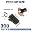 PATIKIL 300 Pcs String Light Hanging Clips, Black Small Curtain