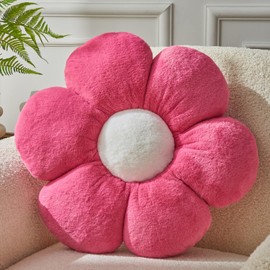 Vdoioe Flower Pillow,Flower Throw Pillow 15.7In Daisy Pillow Cute Flower Shaped Decorative Pillow Cushion Home Decor& Plush Pillow for Sofa Couch Bed Reading Tent.