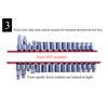 MLTOOLS Socket Organizer - 45 Pieces Universal Twist-Lock Clips to